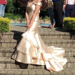 🌸Jovani💐 w/Belt Off the Shoulder Dress 31100